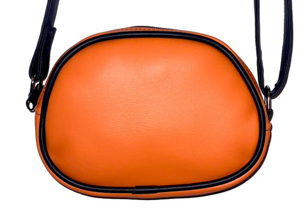 Bright Orange PETRICORE Crossbody Bag — Attached Straps — RTS