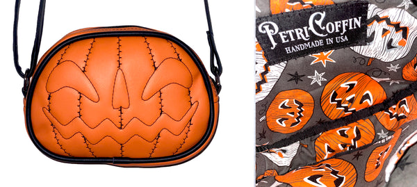Bright Orange PETRICORE Crossbody Bag — Attached Straps — RTS