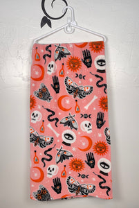 Throw Blanket — Critters and Bones on Pink