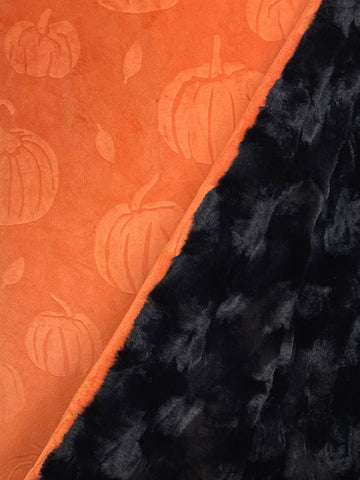 Pumpkin Minky — Faux Fur Throw Blanket