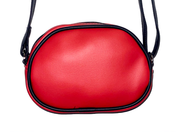 Red PETRICORE Crossbody Bag — Attached Straps — RTS