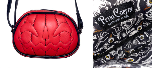 Red PETRICORE Crossbody Bag — Attached Straps — RTS