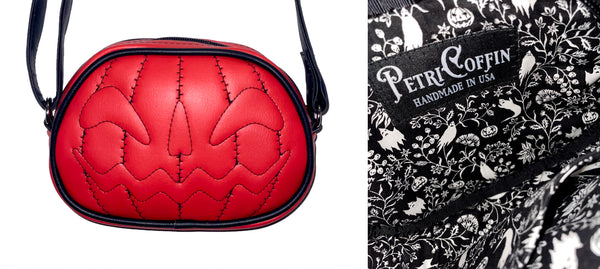 Red PETRICORE Crossbody Bag — Attached Straps — RTS