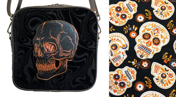 SKULL - Black Swirls - Made-To-Order