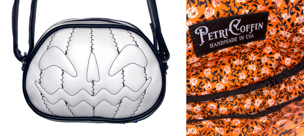 White PETRICORE Crossbody Bag — Attached Straps — RTS