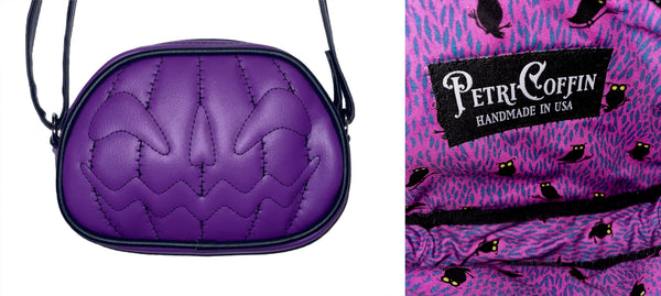 Witchy Purple PETRICORE Crossbody Bag — Attached Straps — RTS