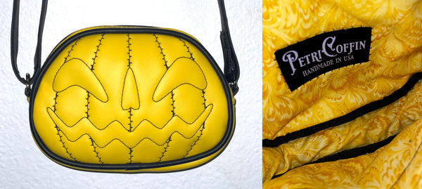 Yellow PETRICORE Crossbody Bag — Attached Straps — RTS