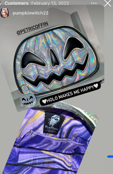 Private Listing - Suzanne F. - Silver Holographic Joyful Pumpkin