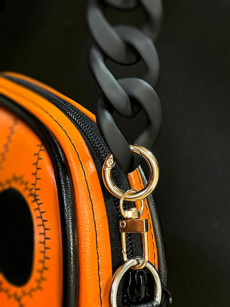 Black Acrylic Chain - Soft-touch Matte with Gold Hardware