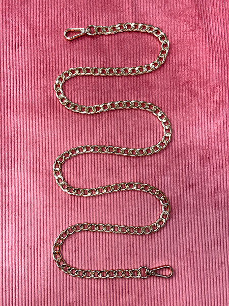 Gold Bag Chain - Fixed length with clasps